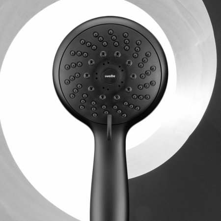 Ручной душ Swedbe Hermes 5122B Черный матовый 