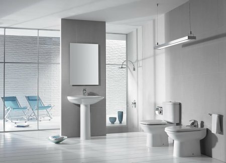 Унитаз компакт Roca Giralda 342466000 без бачка и сиденья 