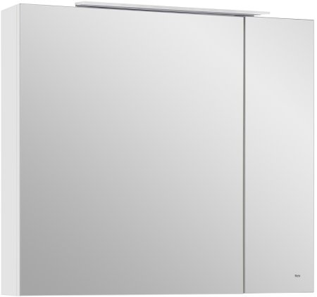 Зеркальный шкаф Roca Oleta 80 A857647501 с подсветкой Белый матовый 