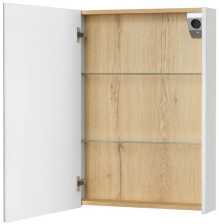 Зеркальный шкаф Roca Up 60 ZRU9303015 L с подсветкой Белый глянец 