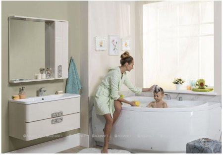 Зеркало-шкаф Aquanet Паллада 80 слоновая кость 