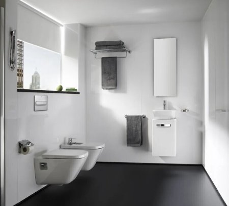 Унитаз Roca The Gap 346477000 с сиденьем Berges Wasserhaus 017003 Микролифт 