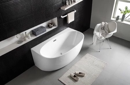 Акриловая ванна Azario Cambridge 170х88 CAM17289 без гидромассажа 