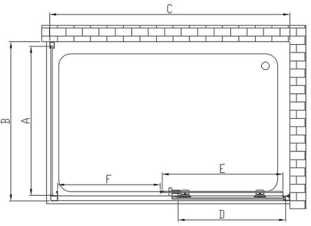Душевой уголок Vincea Soft 120x90 VSR-3SO9012CL профиль Хром стекло прозрачное 