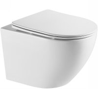 Унитаз Azario Grado AZ-0046-UQ3 подвесной Белый с сиденьем Микролифт Унитаз Azario Grado AZ-0046-UQ3 подвесной Белый с сиденьем Микролифт