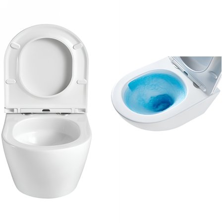 Унитаз Azario Grado AZ-0046-UQ3 подвесной Белый с сиденьем Микролифт 