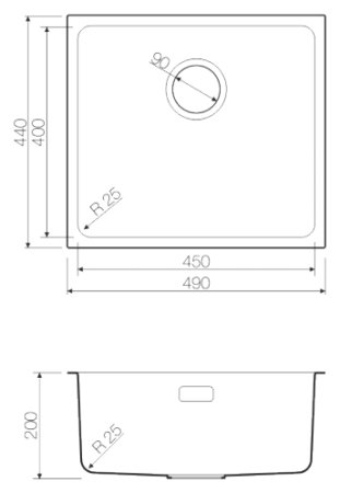 Мойка кухонная Omoikiri Tadzava 49-U-AB латунь 