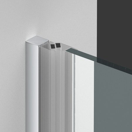 Душевая дверь Vincea Alpha 60 VDP-3AL600MT профиль Хром стекло текстурное 