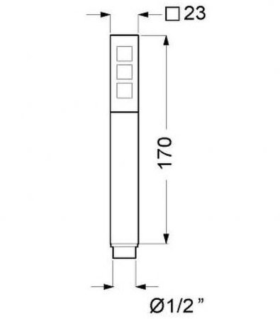 Ручной душ Migliore Kvant 30469 Черный матовый 