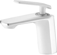 Смеситель для раковины Shevanik S8001F, белый/хром