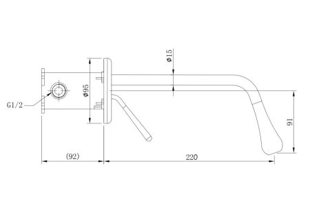 Смеситель Boch mann Tropfen-BN для раковины матовый никель 