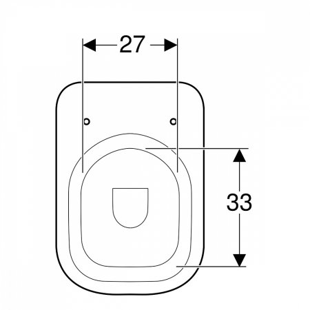 Унитаз приставной Geberit Renova Comfort Square 218500000 