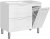 Тумба под раковину Style Line Альба 90 L Люкс Plus ЛС-000010052 Белая 