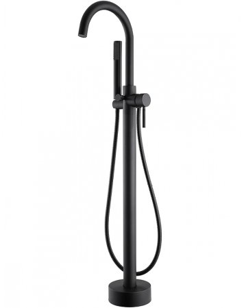 Смеситель для ванны Abber Wasser Kreis AF8116B Черный матовый 