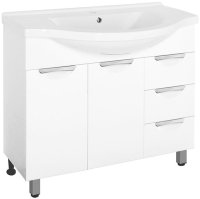 Тумба под раковину Style Line Жасмин 100 Белый глянец