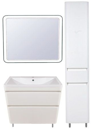 Тумба под раковину Style Line Атлантика Люкс Plus 90 СС-00002212 Антискрейч 