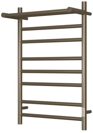Полотенцесушитель электрический с полочкой (лесенка) Bauedge Stil Shelf DB-0025, 50x80 см 