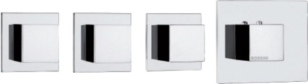 Термостат Bossini Cube 3 Outlets LP Z032205 для ванны с душем, хром 