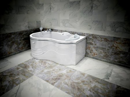 Акриловая ванна Радомир Паллада Комфорт Gold левая 