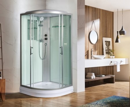 Душевая кабина WeltWasser WW500 Werra 802 80x80 10000003225 профиль Хром стекло прозрачное 