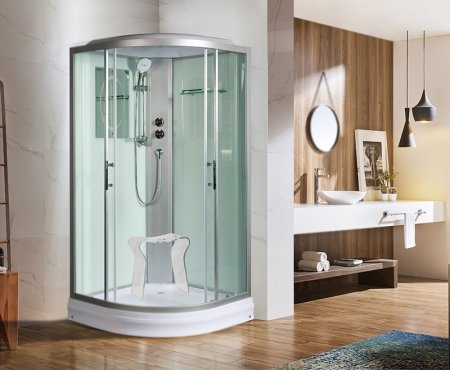 Душевая кабина WeltWasser WW500 Werra 802 80x80 10000003225 профиль Хром стекло прозрачное 