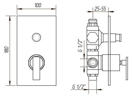 Смеситель Migliore Alimatha ML.ALC-5772 Do для душа 