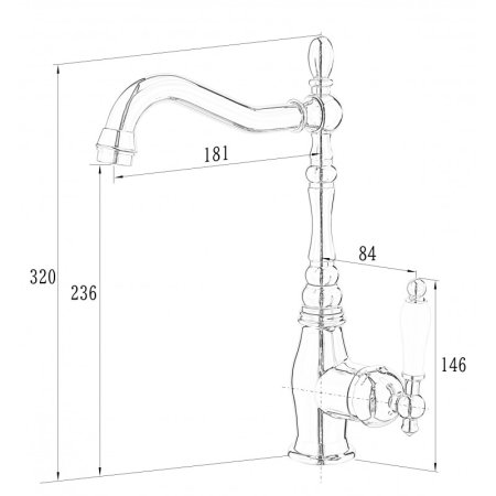 Смеситель Hansen H59077-D для кухни бронза 