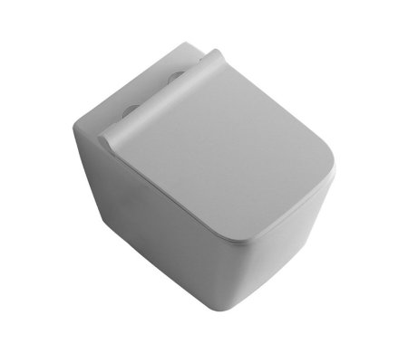 Унитаз подвесной Creto Logan L2 1002-001-L2W с крышкой-сиденьем, безободковый 