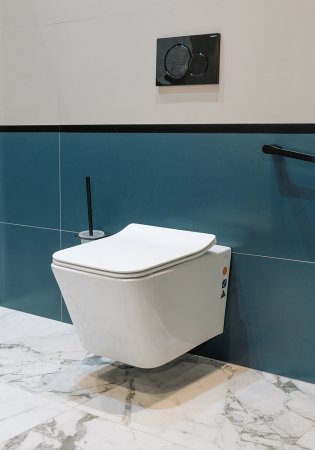 Унитаз подвесной Creto Logan L2 1002-001-L2W с крышкой-сиденьем, безободковый 