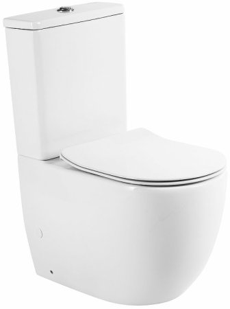 Унитаз компакт BelBagno Sfera-TR BB2128CPR без бачка и сиденья 