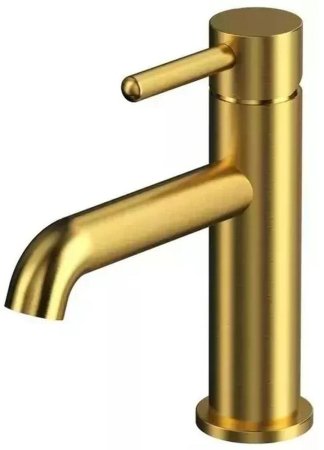Смеситель для раковины Grocenberg GB2099GL, золотой брашированный 