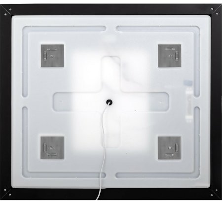 Зеркало BelBagno Kraft 108.5 SPC-KRAFT-1085-685-TCH-WARM-NERO с подсветкой с подогревом Черное с сенсорным выключателем 