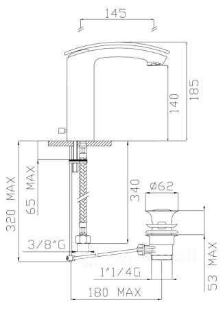 Смеситель Migliore Flo ML.FLO-7032 Cr для раковины 