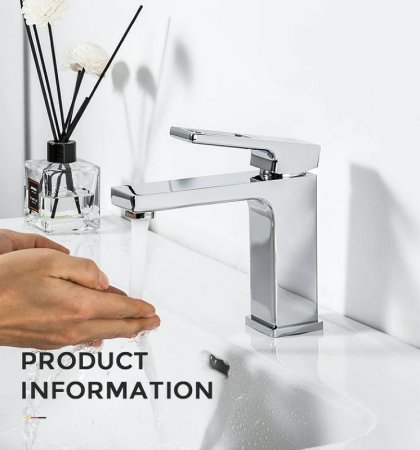 Смеситель для раковины Gappo G18 G1018-1 Хром 