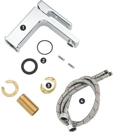 Смеситель для раковины Gappo G18 G1018-1 Хром 