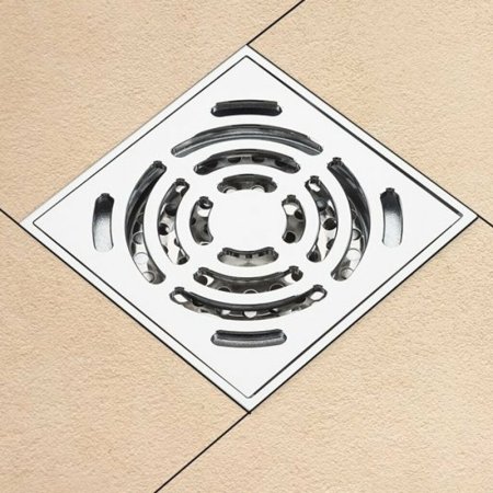 Душевой трап Gappo G81052 с решеткой Хром 