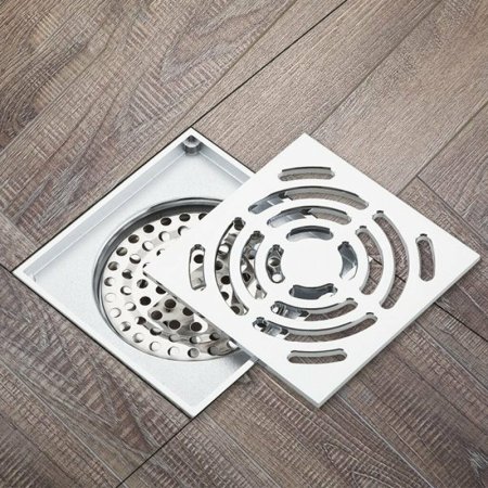 Душевой трап Gappo G81052 с решеткой Хром 