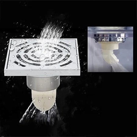 Душевой трап Gappo G81052 с решеткой Хром 