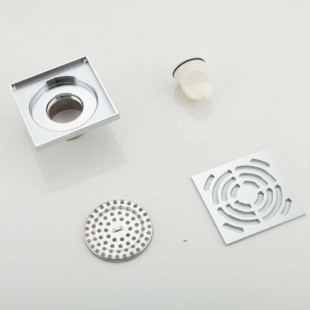 Душевой трап Gappo G81052 с решеткой Хром 