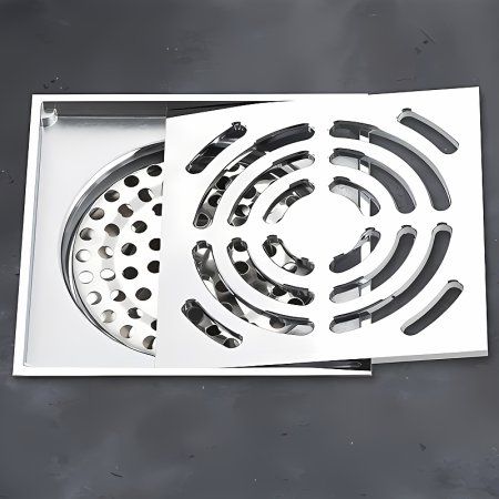 Душевой трап Gappo G81052 с решеткой Хром 