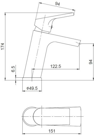 Смеситель для раковин ESKO ONTARIO (ON 26) 