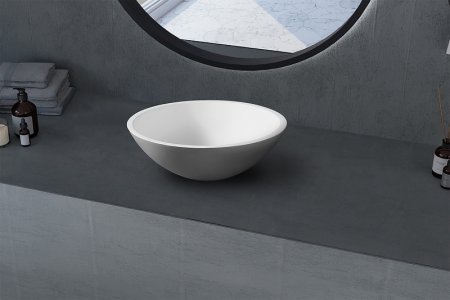 Раковина-чаша Abber Stein 40 AS2608 Белая матовая 