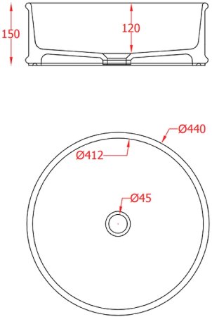 Раковина-чаша Artceram Atelier 44 ATL001 41 00 Matera 