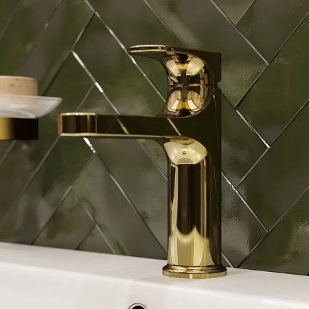 Смеситель для раковины Boheme Spectre 451-G Золото 