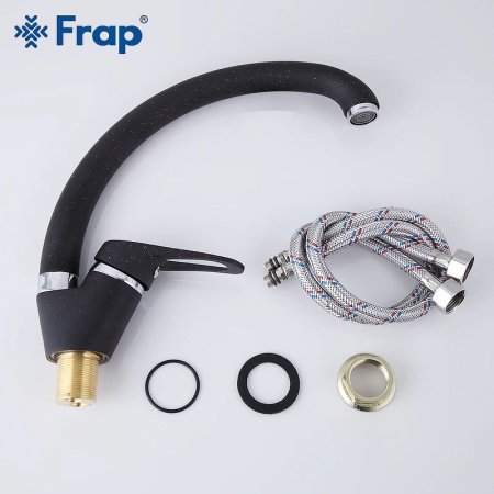 Смеситель для кухни Frap F4113-7 Черный матовый 