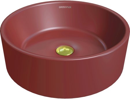 Раковина-чаша Grossman Color 41 GR-3013VIM Бордовая матовая 