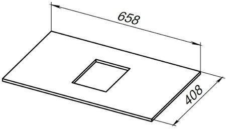 Столешница под раковину Allen Brau Priority 70 1.31009.B-S Бежевый структ 