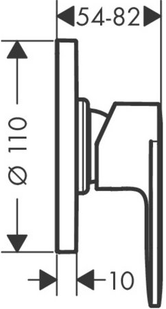 Смеситель для душа Hansgrohe Vernis Blend 71649000 Хром 
