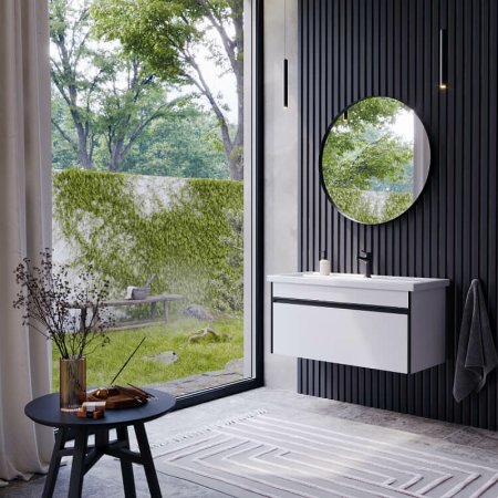 Тумба под раковину Aqwella Urban 80 URB0108W подвесная Белая 