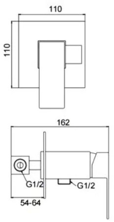 Гигиенический душ со смесителем Frap H802-6 F72802-6 Черный матовый 